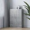 Image de vidaXL Bibliothèque Gris béton 82,5x30,5x115 cm Bois d'ingénierie