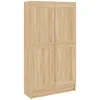 Image de vidaXL Bibliothèque, Meuble de Rangement avec Compartiment, Armoire à Livres Salon Salle de Séjour Intérieur, Chêne Sonoma Bois d’Ingénierie