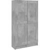 Image de Bibliothèque Gris béton 82,5x30,5x150 cm Bois d'ingénierie