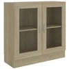 Image de Armoire à vitrine Chêne sonoma 82,5x30,5x80cm Bois d ingénierie