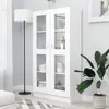 Image de vidaXL Armoire à vitrine Blanc 82,5x30,5x150 cm Bois d'ingénierie