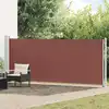 Image de vidaXL Auvent latéral rétractable de patio 600x160 cm marron