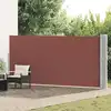 Image de vidaXL Auvent latéral rétractable de patio 170x1200 cm Marron