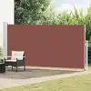 Image de vidaXL Auvent latéral rétractable de patio 180x500 cm Marron