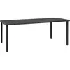 Image de vidaXL Table à dîner d'extérieur Anthracite 190x90x74 cm Acier