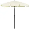 Image de vidaXL Parasol de Plage Abri de Soleil Parasol de Jardin Parasol de Patio Terrasse Extérieur Anti-UV Anti-décoloration Jaune Sable 180x120 cm
