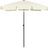 Image de vidaXL Parasol de plage jaune sable 180x120 cm