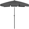Image de vidaXL Parasol de plage anthracite 180x120 cm