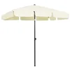 Image de Parasol de plage jaune sable 200x125 cm