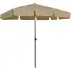 Image de vidaXL Parasol de plage taupe 200x125 cm