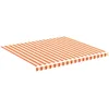 Image de vidaXL Tissu de Remplacement pour Auvent Toile d'Auvent Tissu de Rechange pour Store Banne de Jardin Patio Terrasse Extérieur Jaune et Orange 4x3,5 m