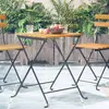 Image de vidaXL Table de bistro 55x54x71 cm Bois d'acacia massif