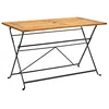 Image de Table pliable de jardin 120x70x74 cm Bois d acacia massif