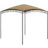 Image de vidaXL Belvédère 3x3x2,65 m Taupe 180 g/m²