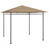 Image de vidaXL Belvédère 3x3x2,7 m Taupe 180 g/m²