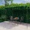 Image de vidaXL Pergola de jardin Marron antique 6x3x2,5 m Fer