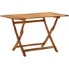 Image de vidaXL Table de jardin pliable 120x70x75 cm Bois d'acacia massif