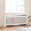 Image de vidaXL Cache-radiateur MDF Blanc 205 cm