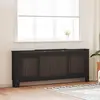 Image de vidaXL Cache-radiateur MDF Noir 205 cm