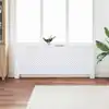 Image de vidaXL Cache-radiateur MDF Blanc 205 cm