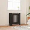 Image de vidaXL Cache-radiateur MDF Noir 78 cm