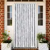 Image de vidaXL Moustiquaire Gris et blanc 90x200 cm Chenille