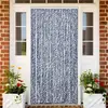 Image de vidaXL Moustiquaire bleu et blanc 118x220 cm chenille
