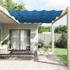 Image de vidaXL Auvent Vertical Ecran de Protection Ecran d'Intimité de Balcon Auvent de Patio Jardin Extérieur Bleu 140x270 cm Tissu Oxford