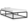 Image de vidaXL Cadre de lit sans matelas noir métal 90x200 cm