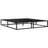 Image de vidaXL Cadre de lit sans Matelas Noir métal 160x200 cm