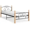 Image de vidaXL Cadre de lit sans matelas noir métal 90x200 cm