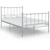 Image de vidaXL Cadre de lit sans matelas gris métal 120x200 cm