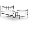 Image de vidaXL Cadre de lit sans matelas noir métal 200x200 cm