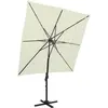 Image de vidaXL Parasol de jardin à 4 niveaux avec mât en aluminium sable