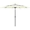 Image de vidaXL Parasol de jardin à 3 niveaux avec mât en aluminium sable 3 m
