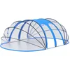 Image de vidaXL Dôme de Piscine Ovale Couverture de Piscine Pavillon de Piscine Tente de Piscine Jardin Extérieur Arrière-Cour 620x410x210 cm