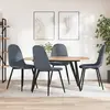 Image de vidaXL Chaises à manger lot de 4 Gris foncé Velours