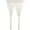 Image de vidaXL Rideau Séparateur de Pièce Store de Fenêtre Rideau de Porte Rideau de Fenêtre Vitrine Maison Intérieur Macramé 140x240 cm Coton