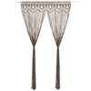 Image de vidaXL Rideau Séparateur de Pièce Rideau de Porte Store de Fenêtre Rideau de Fenêtre Vitrine Maison Intérieur Macramé Taupe 140x240 cm Coton