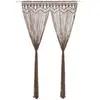 Image de vidaXL Rideau en macramé Taupe 140x240 cm Coton