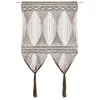 Image de vidaXL Rideau Séparateur de Pièce Rideau de Porte Rideau de Fenêtre Store de Fenêtre Maison Vitrine Intérieur Macramé Taupe 140x240 cm Coton
