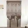 Image de vidaXL Rideau en macramé Taupe 140x240 cm Coton