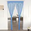 Image de vidaXL Rideau en macramé Bleu 140x240 cm Coton