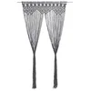 Image de Rideau en macramé Anthracite 140x240 cm Coton