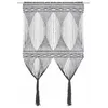 Image de vidaXL Rideau Séparateur de Pièce Store de Fenêtre Rideau de Porte Rideau de Fenêtre Vitrine Intérieur Maison Macramé Anthracite Coton 140x240 cm