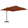 Image de vidaXL Parasol de jardin en porte-à-faux avec mât en aluminium