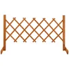 Image de vidaXL Clôture en Treillis de Jardin Séparateur de Jardin Support pour Plantes Grimpantes Plate-Bande Extérieur Orange 120x60 cm Bois de Sapin
