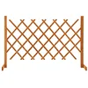 Image de vidaXL Clôture en Treillis de Jardin Séparateur de Jardin Support pour Plantes Grimpantes Plate-Bande Extérieur Orange 120x90 cm Bois de Sapin