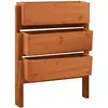 Image de vidaXL Jardinière pliable de jardin Orange 60x14x75 cm Bois de sapin