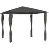 Image de vidaXL Belvédère à revêtement de poteaux 3x3x2,6 m Anthracite 160 g/m²